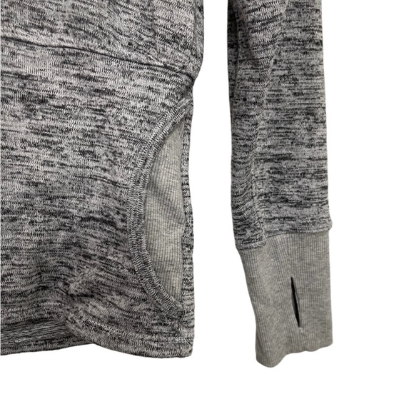 Athleta Running Pullover Sweater Kangaroo Pockets Turtle Neck Size S Grey - Picture 5 of 14